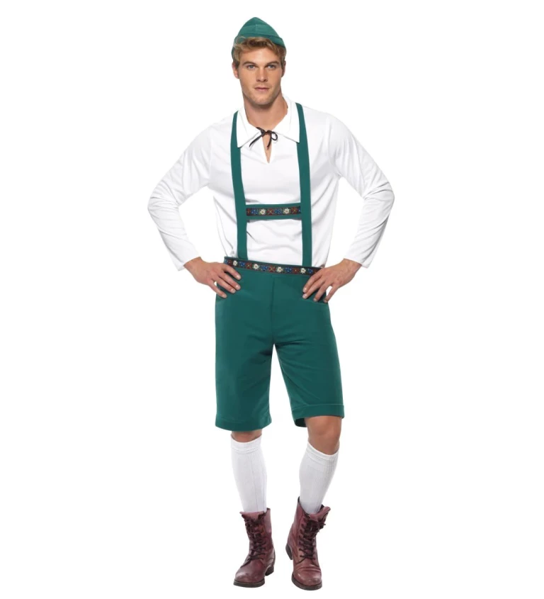 Pánský kostým - Oktoberfest zelený