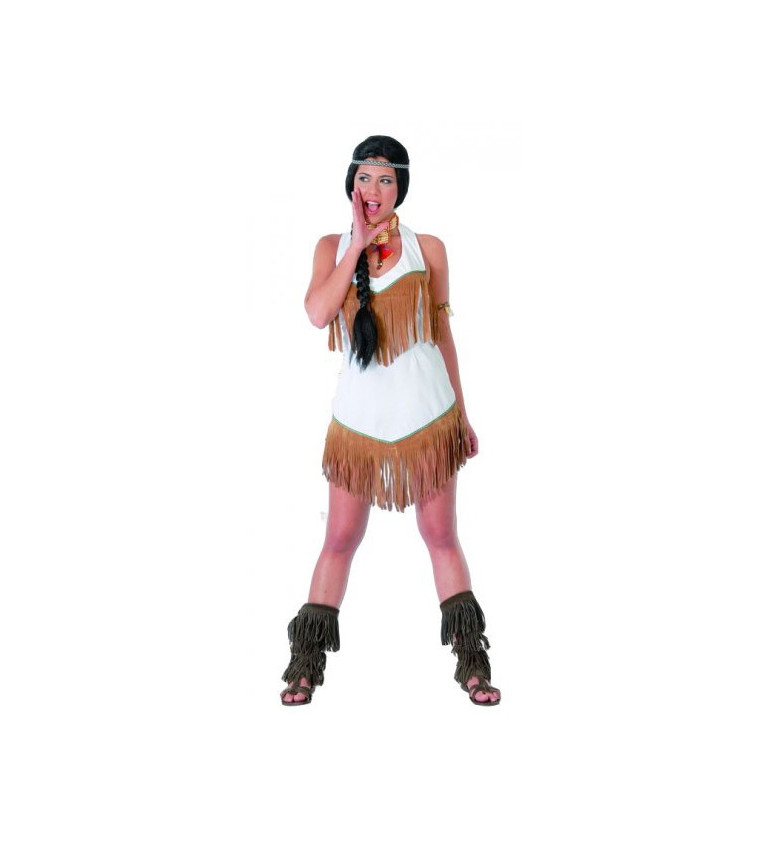Dámský kostým - Indiánka bílá
